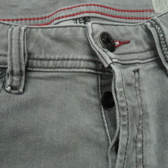 Diesel Jeans Mens 29x32 Gray Buster Slim Tapered 5‎ Pocket Faded Button Fly * - Picture 5 of 13